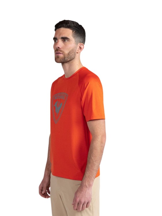 Koszulka męska Rossignol Westweg Shield pomarańczowa