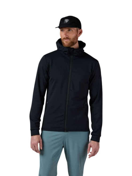 Kurtka męska z kapturem Rossignol Thin Midlayer czarna