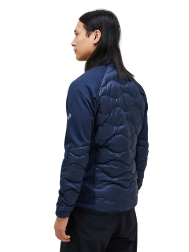 Kurtka Peak Performance puchowa męska Helium Down Hybrid Jacket granatowa
