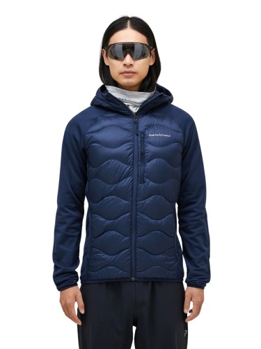 Kurtka puchowa męska Peak Performance Helium Hybrid Down Hood blue shadow