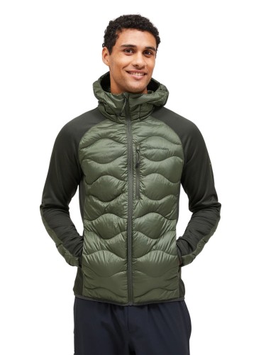 Kurtka puchowa męska Peak Performance Helium Hybrid Down Hood pine needle