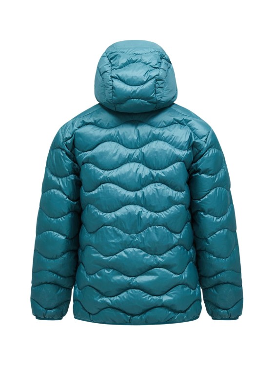 Kurtka Peak Performance męska Helium Down Hood Jacket turkusowa