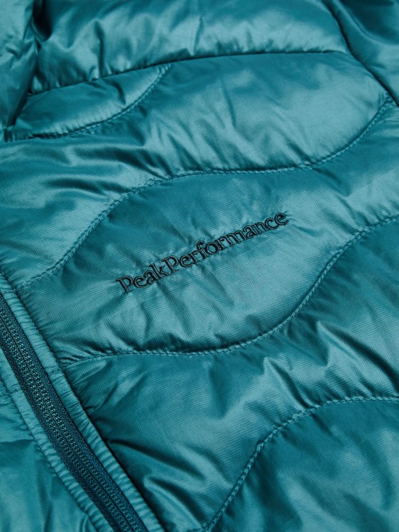 Kurtka Peak Performance męska Helium Down Hood Jacket turkusowa