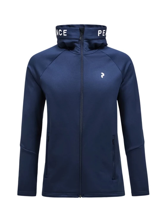 Bluza Peak Performance męska Rider Zip Hood granatowa