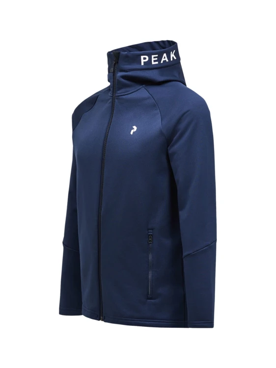 Bluza Peak Performance męska Rider Zip Hood granatowa