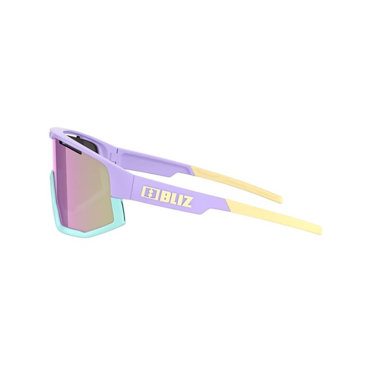 Okulary przeciwsłoneczne Bliz Fusion pastel purple/yellow logo/brown pink