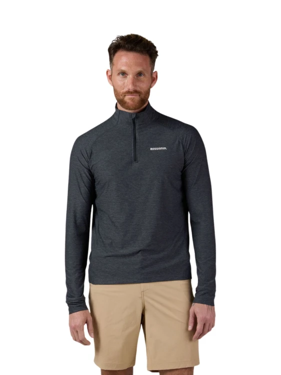 Koszulka męska Rossignol Westweg Half-Zip czarna