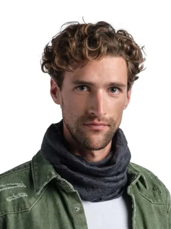 Komin Buff Merino Lightweight Solid Grey