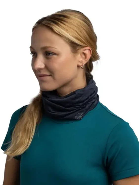 Komin Buff Merino Lightweight Solid Night Blue