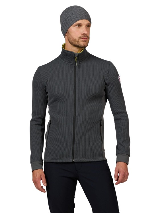 Bluza Rossignol męska Cieloalto Fleece FZ Onyx Grey