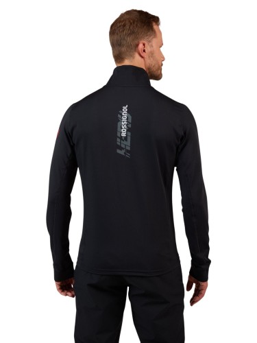 Bluza narciarska męska Rossignol Hero Mid Layer Stretch Black