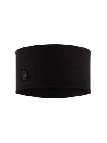 Opaska Buff Merino Wide Headband Solid Black
