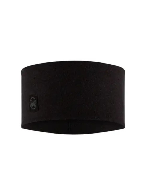 Opaska Buff Merino Wide Headband Solid Black