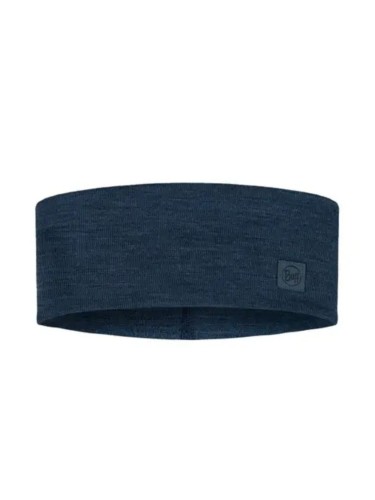 Opaska Buff Merino Wide Headband Solid Night Blue