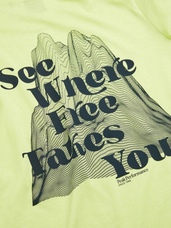 Koszulka Peak Performance damska W Explore Graphic Crystal Green