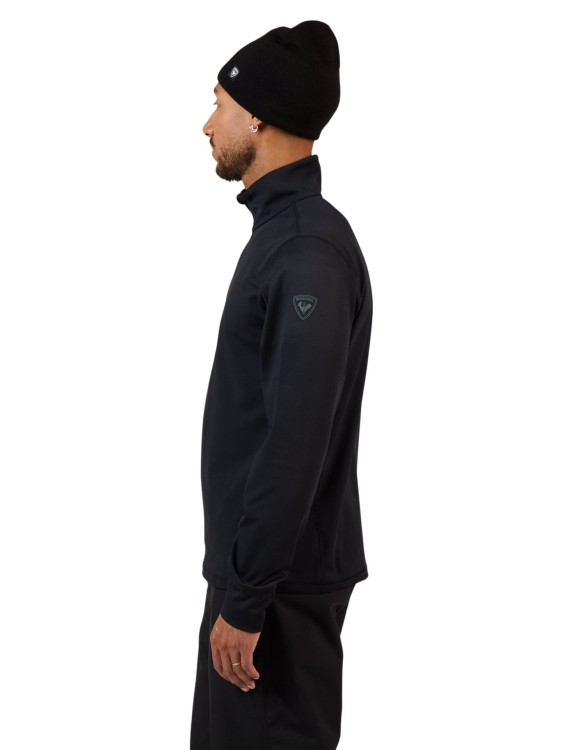 Bluza męska Rossignol Stretch Half-Zip Mid Layer Black