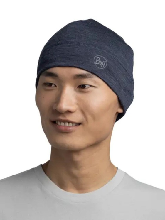 Czapka Buff Merino Lightweight Beanie Solid Night Blue