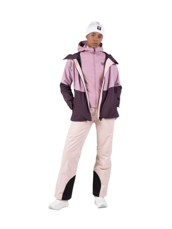 Kurtka narciarska damska Rossignol Opside Hoodie Moonlite Mauve