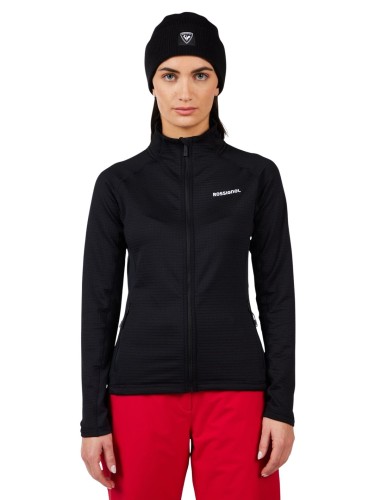 Bluza narciarska damska Rossignol Blackside Mix Full-Zip Fleece Black