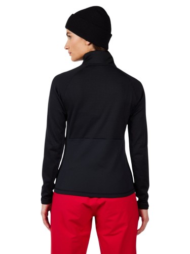Bluza narciarska damska Rossignol Blackside Mix Full-Zip Fleece Black