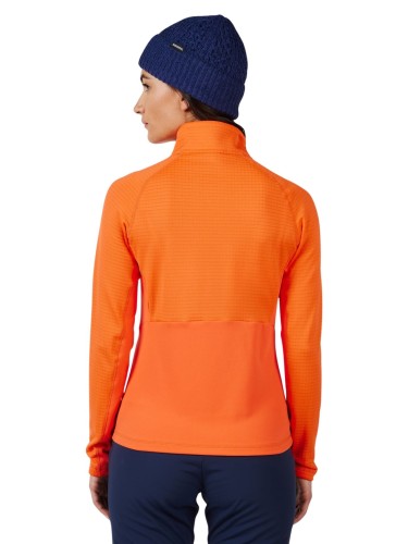 Bluza narciarska damska Rossignol Blackside Mix Full-Zip Orange Flame