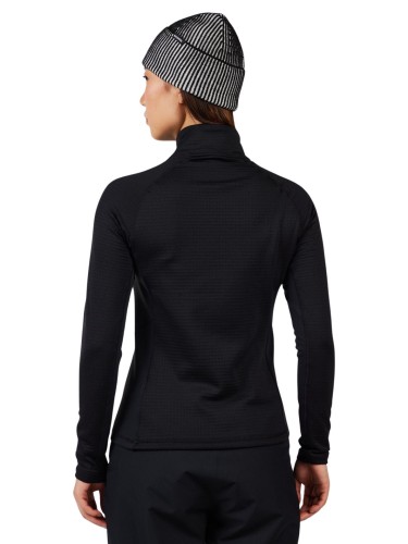 Bluza narciarska damska Rossignol Blackside Mix Half-Zip Fleece Black