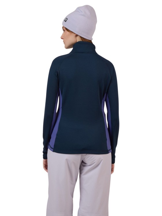 Bluza narciarska damska Rossignol Blackside Mix Half-Zip Fleece Future Blue