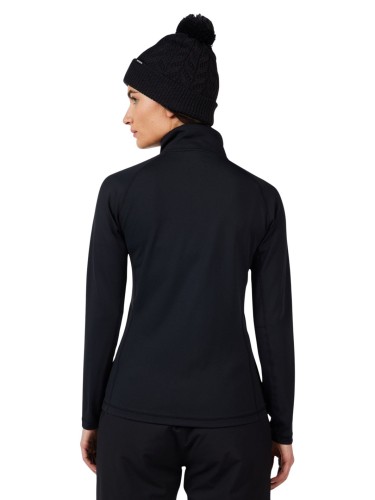Bluza narciarska damska Rossignol Mid Layer Stretch Half-Zip Black