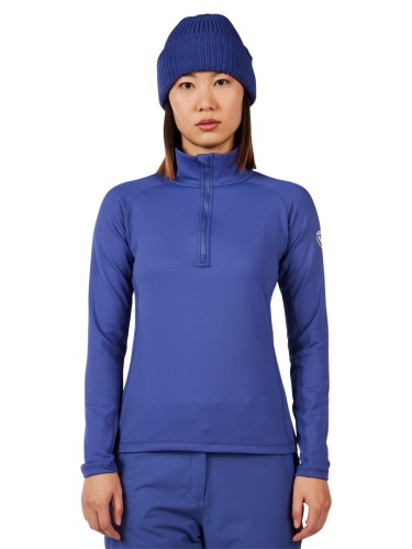 Bluza narciarska damska Rossignol Mid Layer Stretch Half-Zip Future Blue