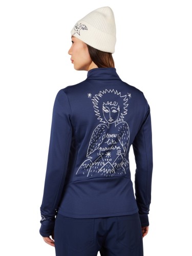 Bluza narciarska damska Rossignol JCC Climi Cosmic Blue