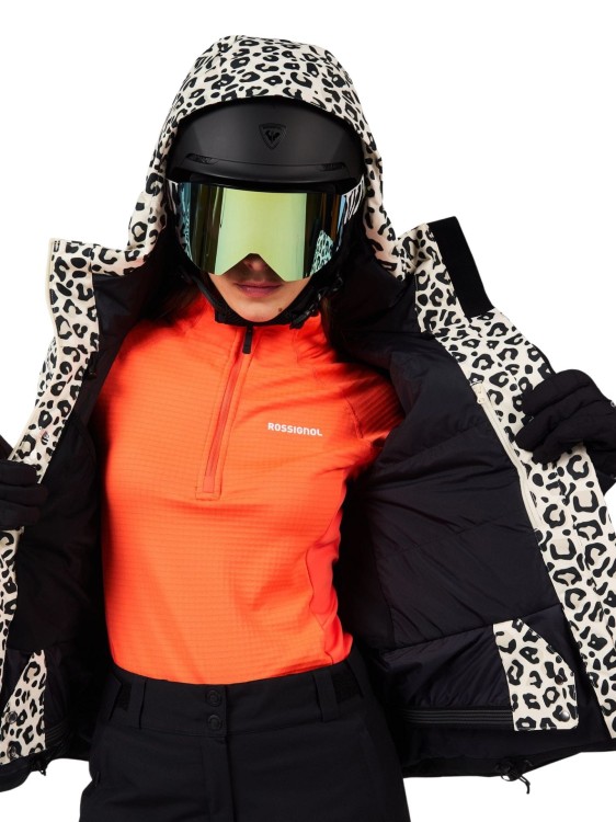 Kurtka narciarska damska Rossignol Rochrun Allover Nature Wild Leopard Print
