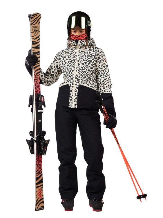 Kurtka narciarska damska Rossignol Rochrun Allover Nature Wild Leopard Print