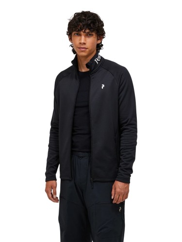 Bluza męska Peak Performance Rider Essentials Midlayer Zip black