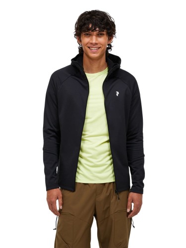 Bluza męska Peak Performance Rider Essentials Midlayer Zip Hood black