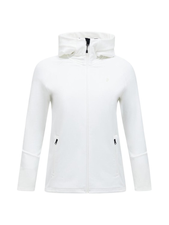 Bluza Peak Performance damska W Rider Essentials Zip Hood Jacket Offwhite