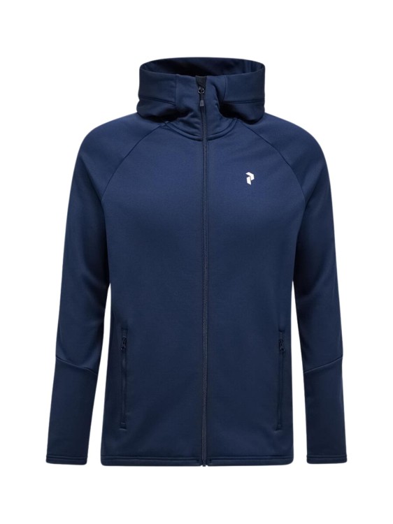 Bluza męska Peak Performance Rider Essentials Midlayer Zip Hood blue shadow