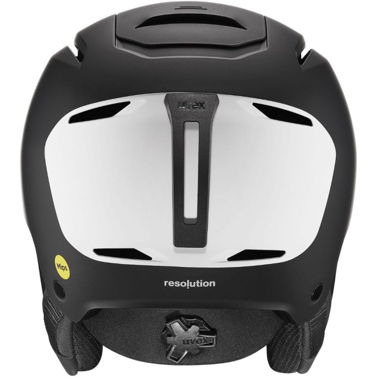 Kask narciarski UVEX Resolution MIPS black white matt