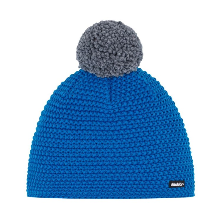 Czapka Eisbar Jamie Pompon MÜ blue
