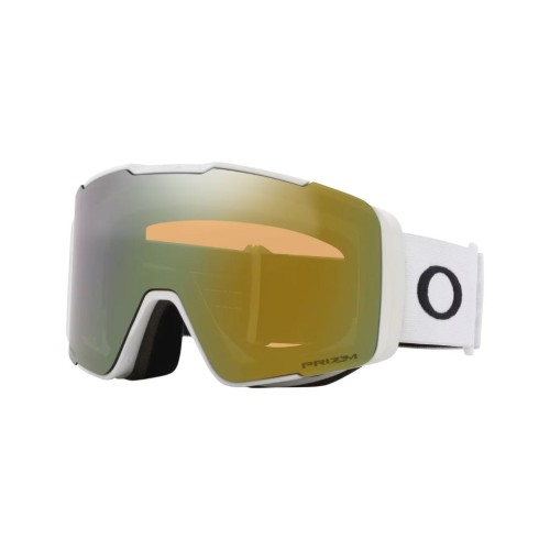 Gogle narciarskie Oakley - Line Miner Pro - Matte White - Prizm Sage Gold & Prizm Sapphire
