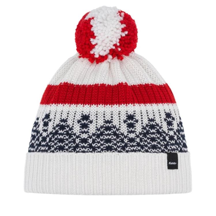 Czapka Eisbar Norrak Pompon MÜ white