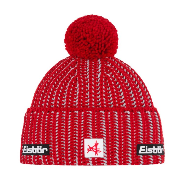 Czapka Eisbar Ronda Pompon MÜ SA red