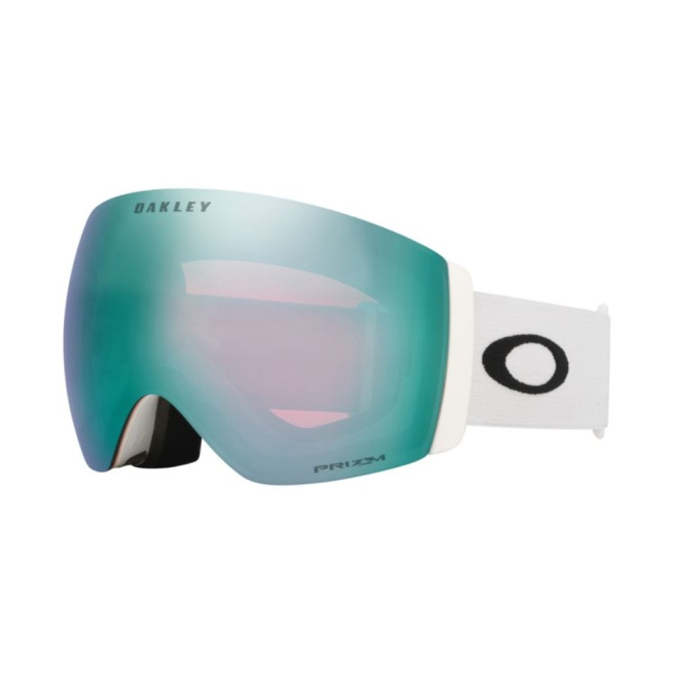 Gogle narciarskie Oakley - Flight Deck Pro M - Matte White - Prizm Sapphire & Prizm Sage Gold