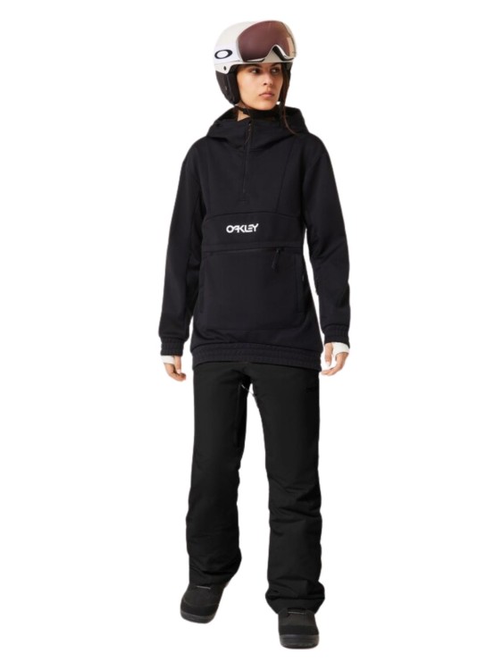 Bluza damska Oakley W.TNP Nose Grab Softshell Hoodie Blackout/White