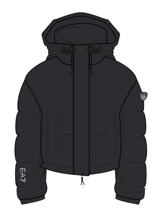 Kurtka narciarska damska EA7 Emporio Armani Cortina Toray Puffy Jacket Black