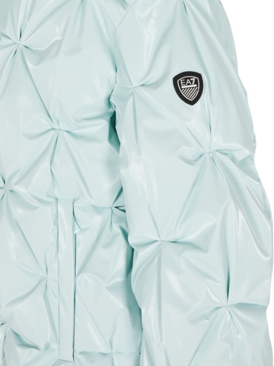 Kurtka narciarska damska EA7 Emporio Armani Kitzbühel Fashion Eco-Down Jacket Bleached Aqua