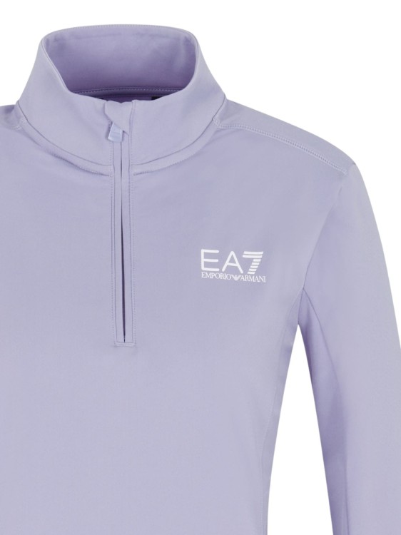 Bluza narciarska damska EA7 Emporio Armani Kitzbühel Powerstretch Half Zip Sweet Lavender