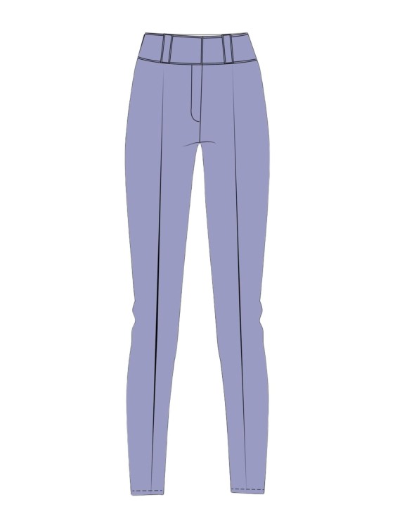 Legginsy narciarskie damskie EA7 Emporio Armani Kitzbühel Softshell Leggings Sweet Lavender