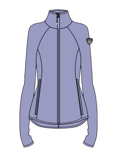 Bluza narciarska damska EA7 Emporio Armani Cortina Powerstretch Full Zip Sweet Lavender
