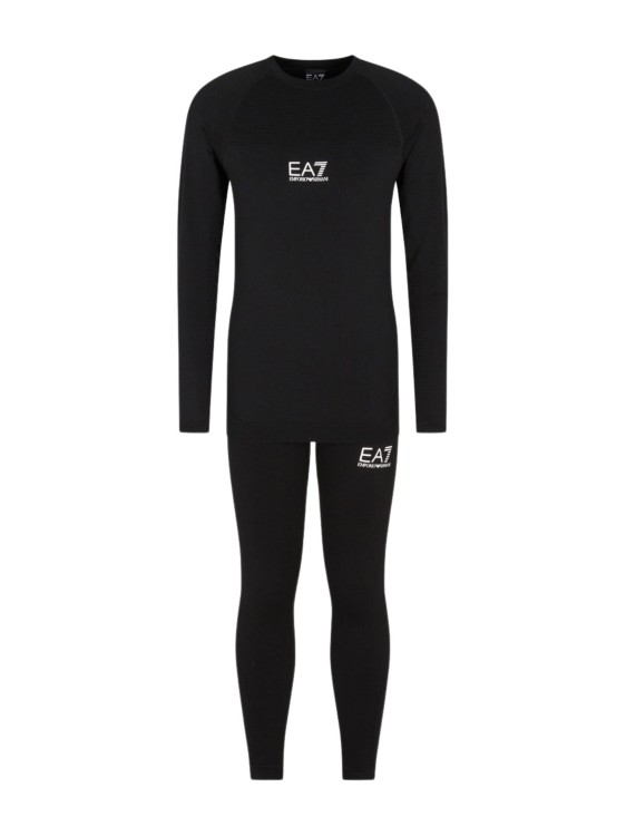 Bielizna termoaktywna unisex EA7 Emporio Armani Kitzbühel Seamless Kit Black