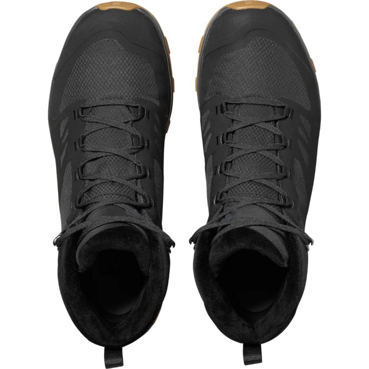 Buty zimowe męskie Salomon OUTSNAP WATERPROOF Black/Ebony/Gum1a